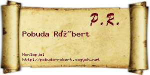 Pobuda Róbert névjegykártya